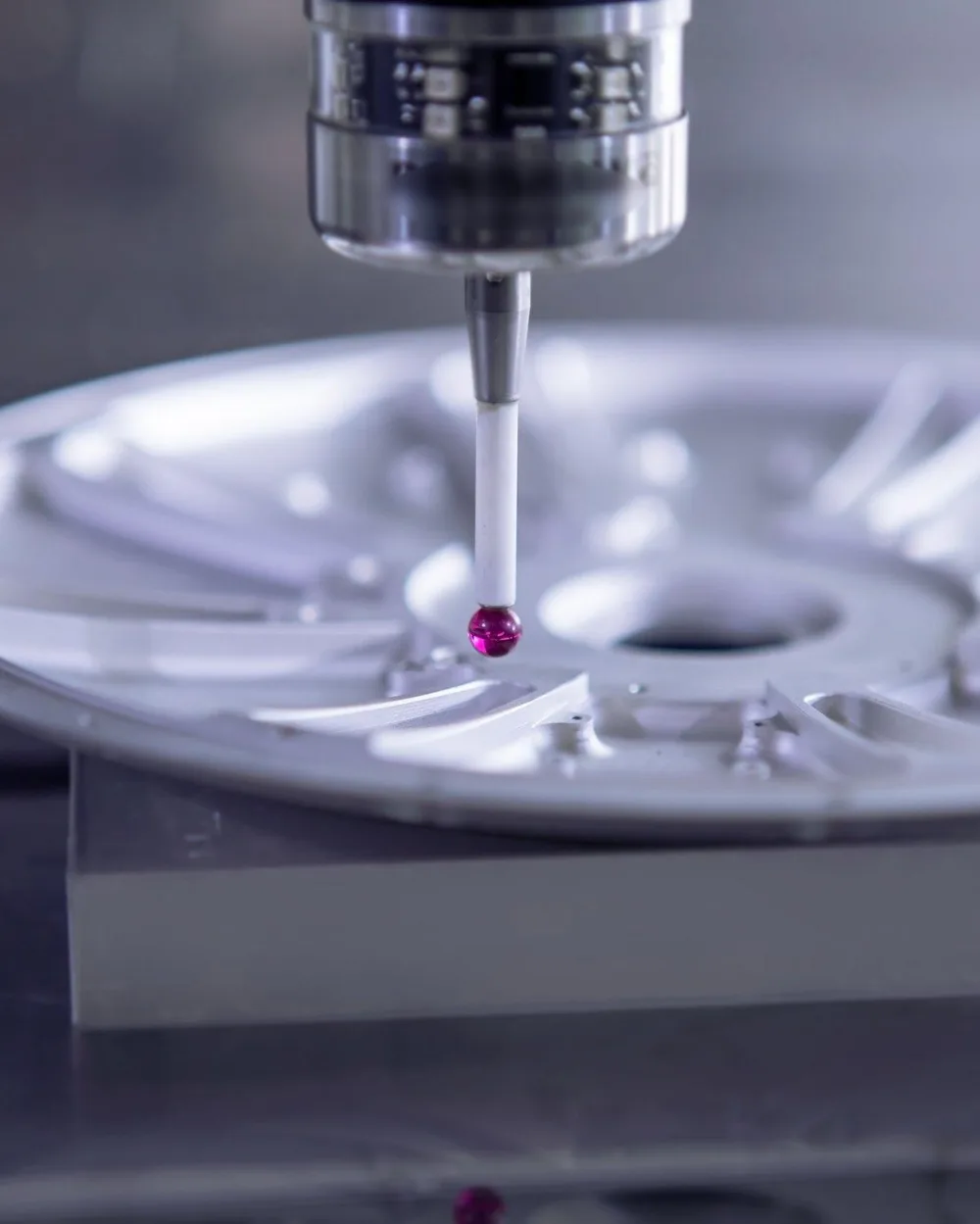 Precision measurement of a machined gimbal component